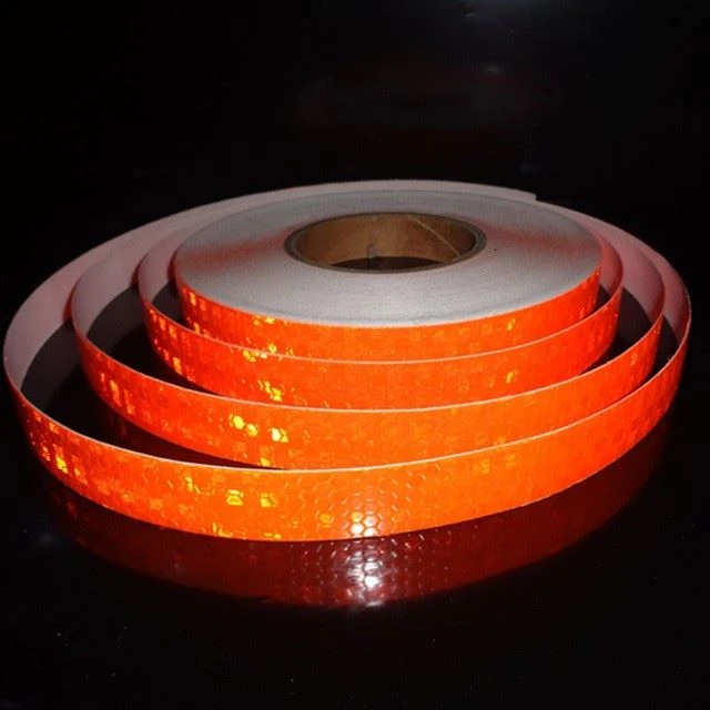 China Supplier Custom Printed Reflector Pet Orange Reflective Material Tape