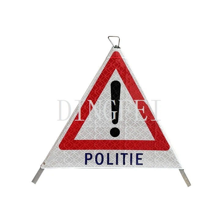 Reflective Hazard Tripod Politie Sign